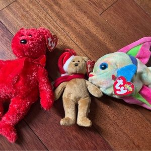 Vintage beanie baby Toy Set